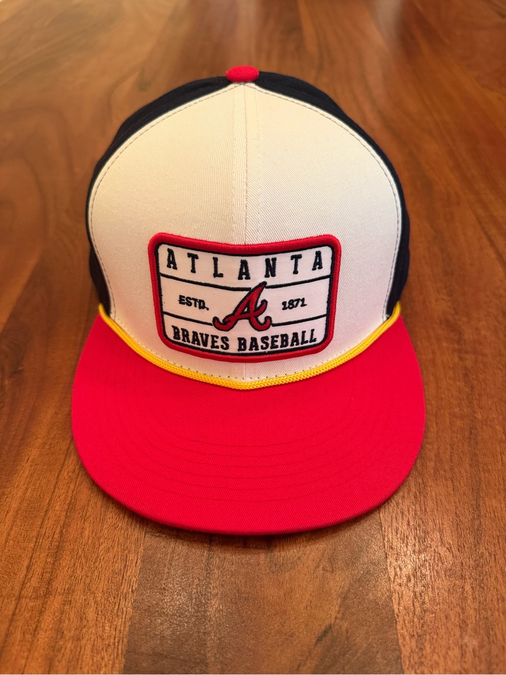 Atlanta Braves Baseball Red, White, Blue -  Snapback Rope Hat
